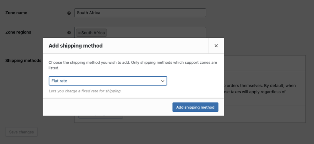 Impostazione di Woocommerce a tariffa fissa