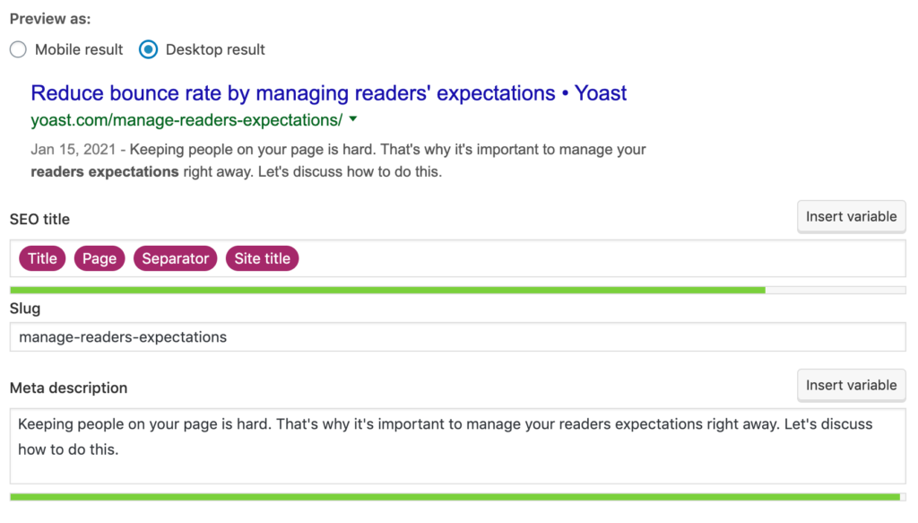 Yoast Seo Meta Description