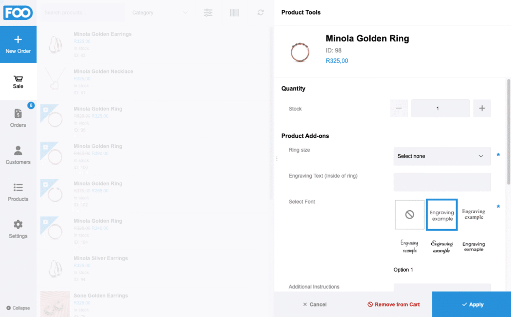 Woocommerce Product Add-Ons Point Of Sale Integration